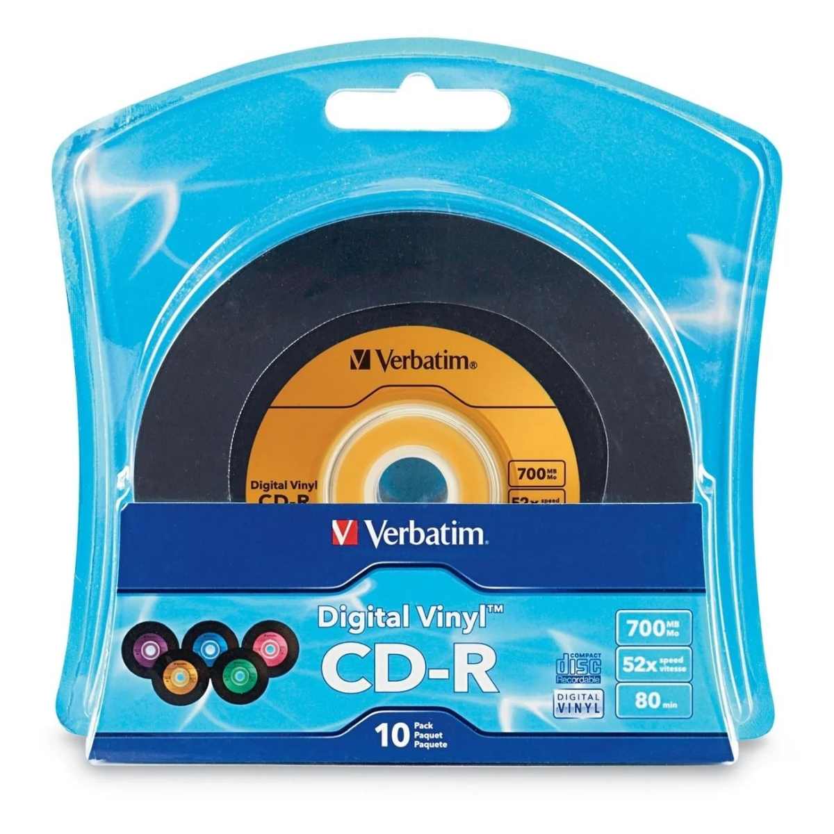 Verbatim 96858 Digital Vinyl CD-R 700 MB 52x 10PK - Verbatim
